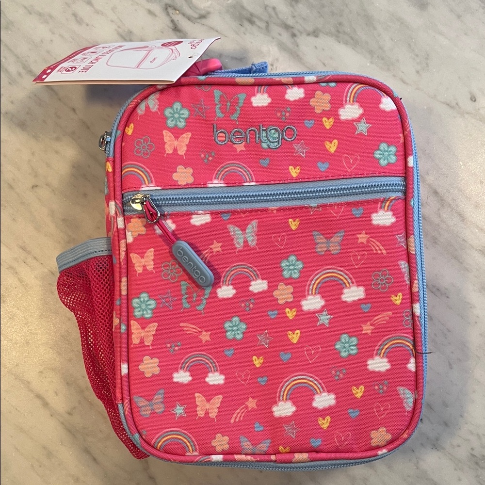 Bentgo Kids Insulated Lunch Tote- Rainbows and Butterflies